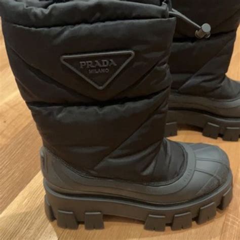 Prada Monolith Drawcord Snow Boot 